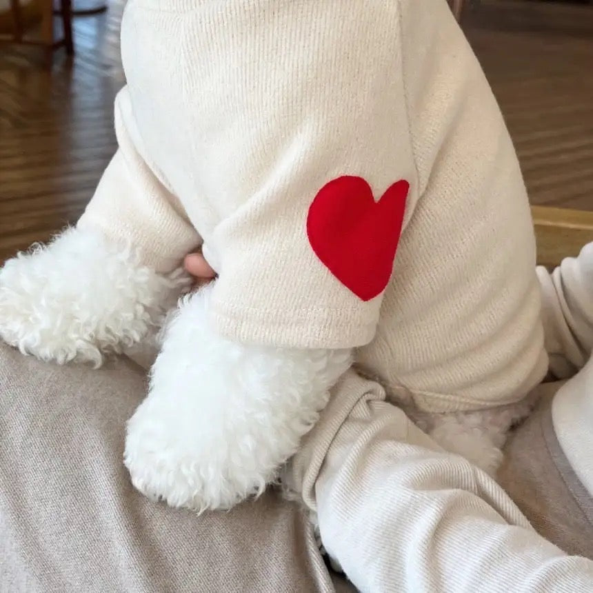 Chandail pour chien - "Le coeur sur la patte"