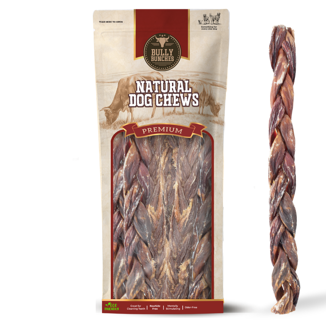 Bâtonnets tressés de viande séchée - 12po