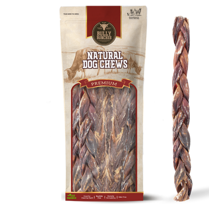 Bâtonnets tressés de viande séchée - 12po