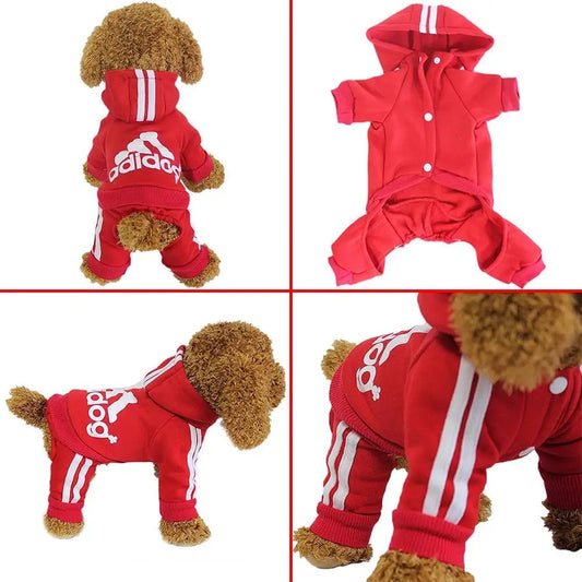 Combinaison à capuche | Adidog - Rouge