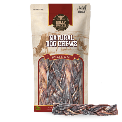 Bâtonnets de viande séchée tressée - 6po