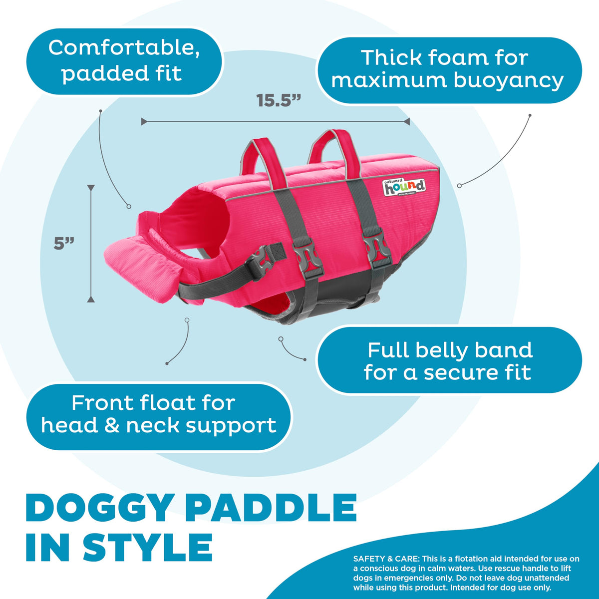 Gilet de sauvetage - Outward Hound Granby - Rose