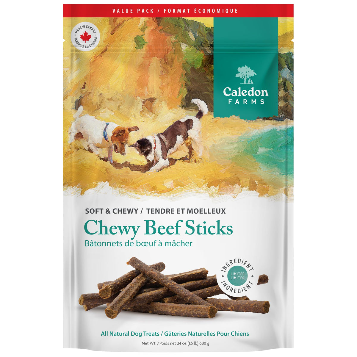 Gâteries de boeuf - Caledon Farms - 680 g