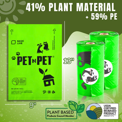 Sacs à déjections non-parfumés - Pet N Pet