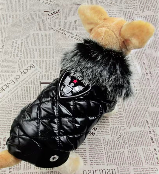 Manteau bombé avec fausse fourrure - Bagmax