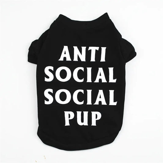 Anti Social Social Pup - T-Shirt pour chien