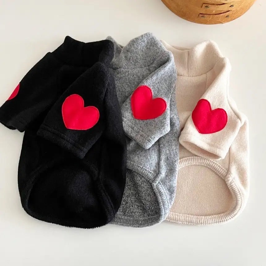 Chandail pour chien - "Le coeur sur la patte"