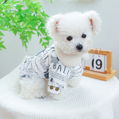 Manteau chaud pour chien - Sketch Print