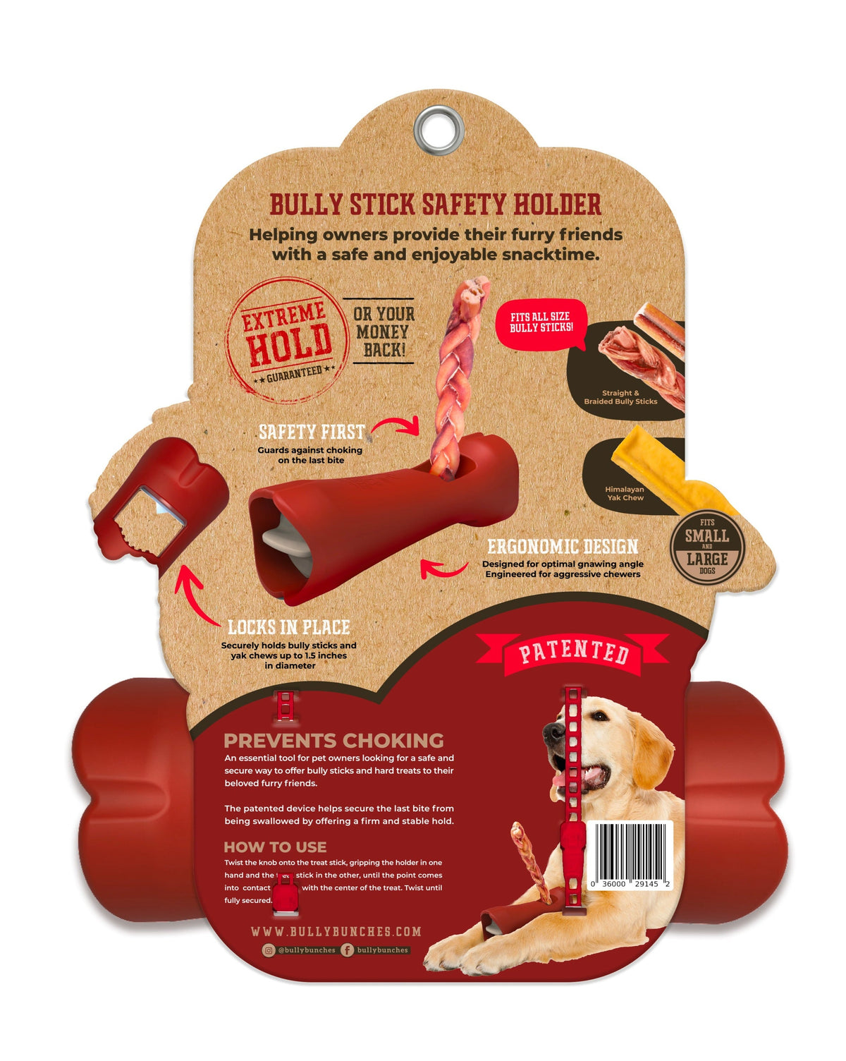 Support de sécurité pour Bully Sticks