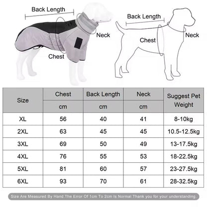Manteau d'hiver pour grand chien - Warm Pet
