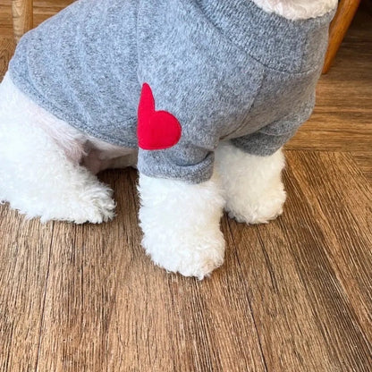 Chandail pour chien - "Le coeur sur la patte"