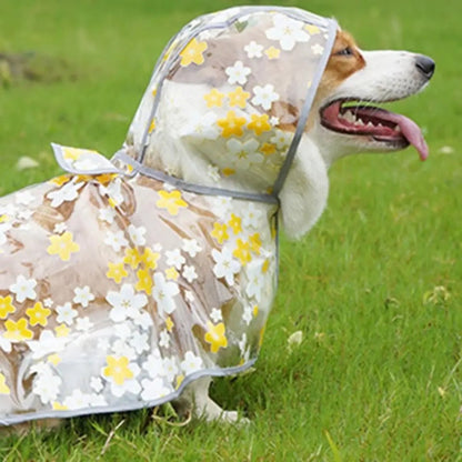 Imperméable léger à motifs fleuraux pour chien #2