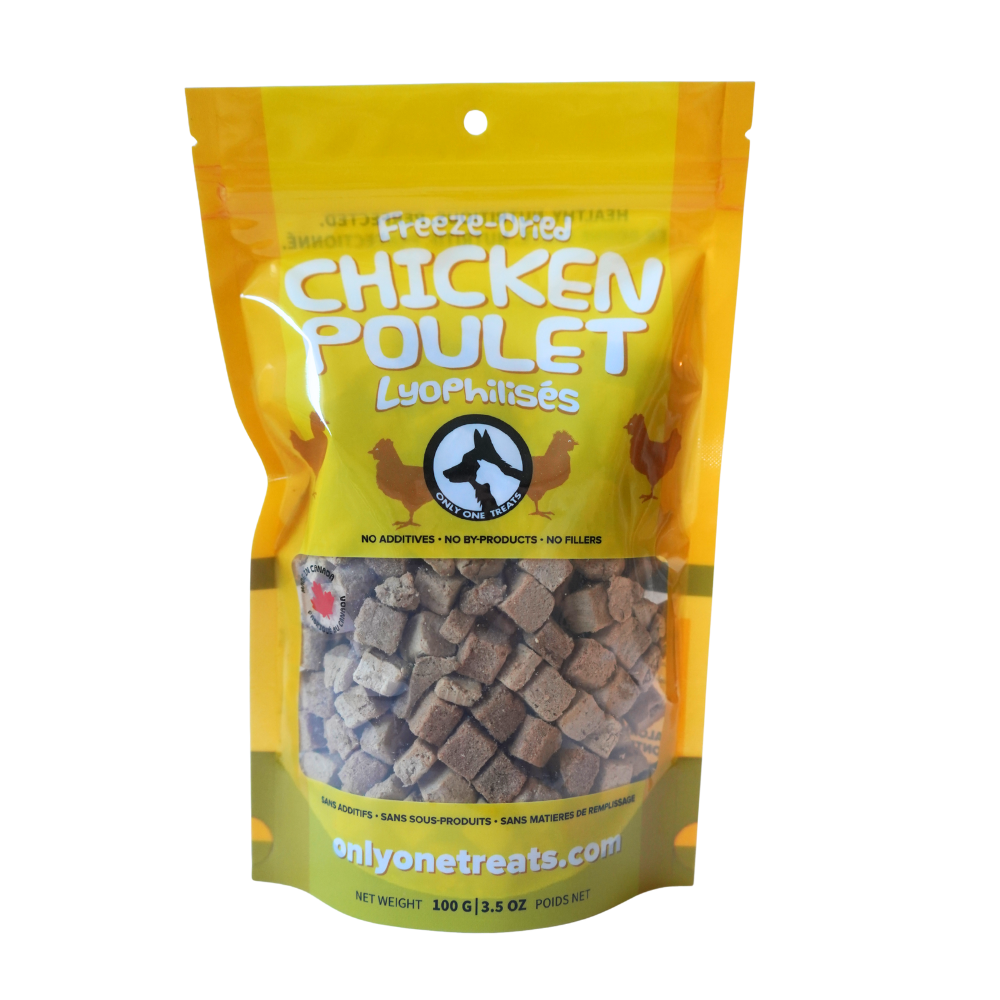 Gâteries déshydratées à froid - Poulet - 100g