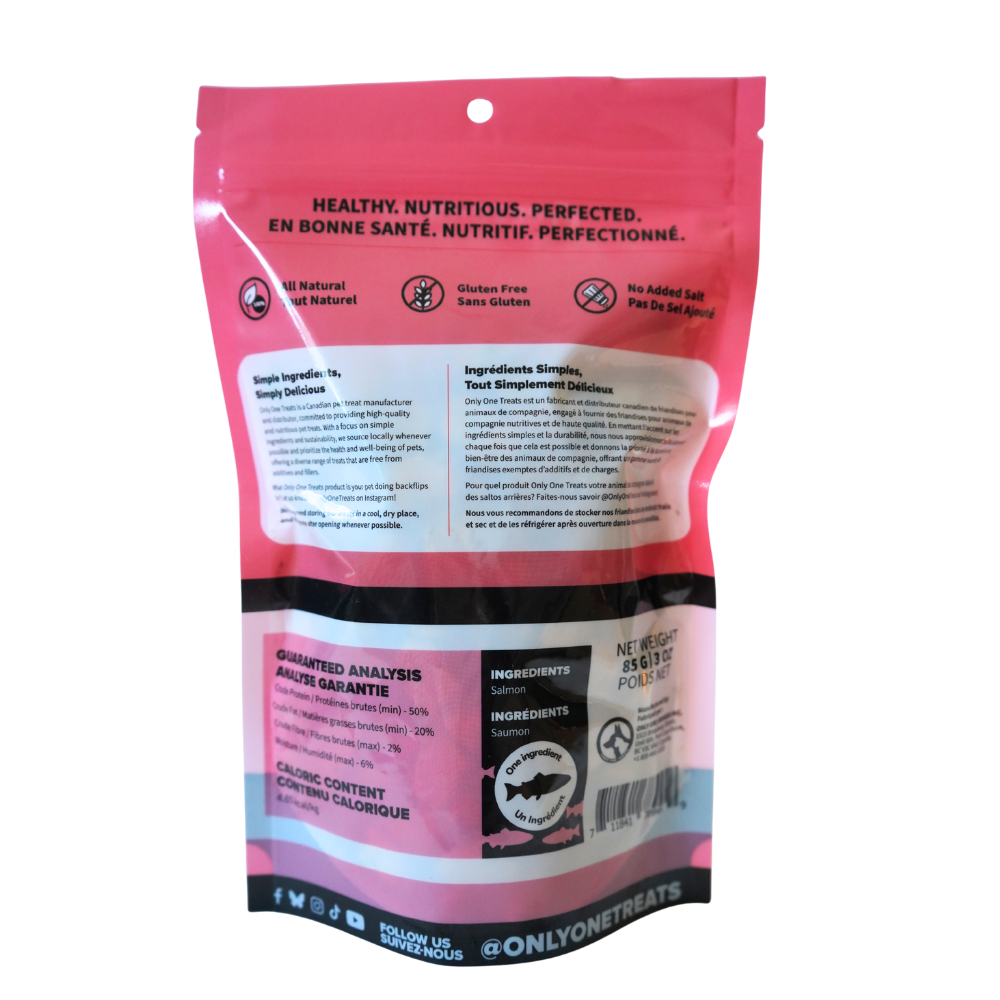 Gâteries déhydratées à froid - Saumon - 85g