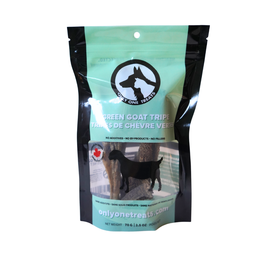Gâteries pour chien - Panse de chèvre -  70g