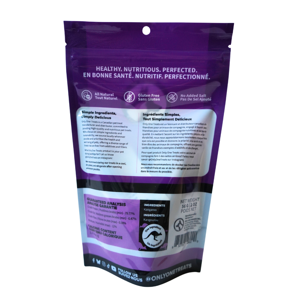 Gâteries de viande séchée - Kangourou - 56g