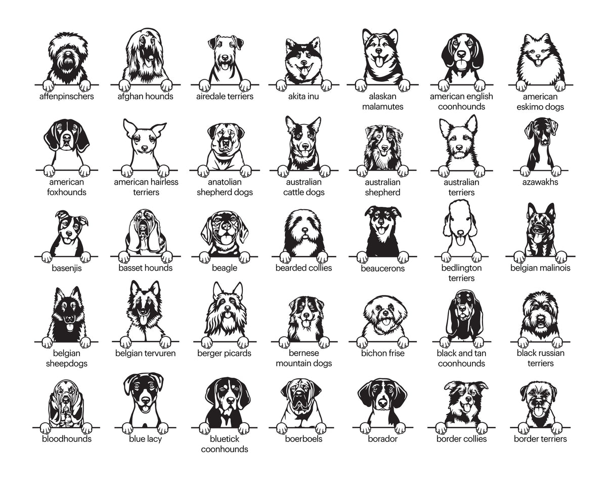 Aimant personnalisé (Race de chien)