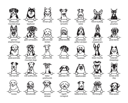 Aimant personnalisé (Race de chien)