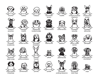 Aimant personnalisé (Race de chien)