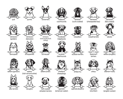 Aimant personnalisé (Race de chien)