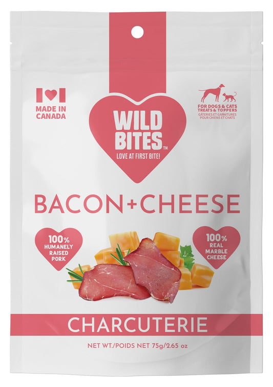 Gâteries style "Charcuterie" - Bacon et fromage
