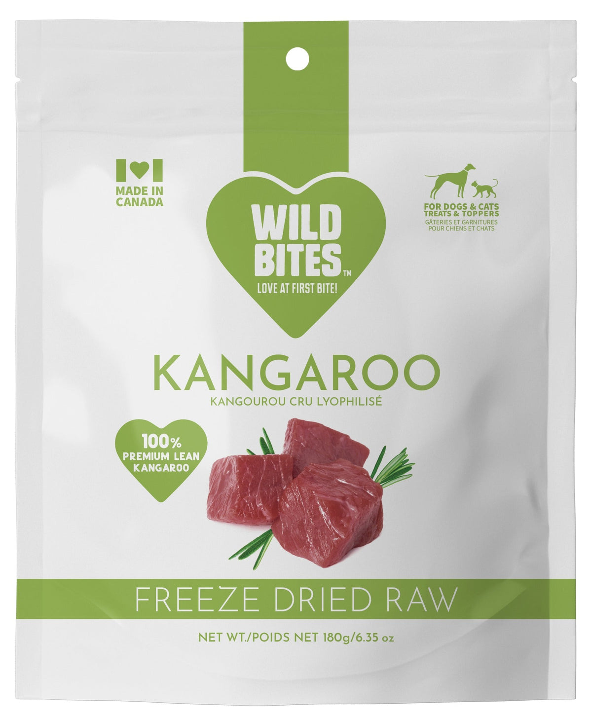Gâteries déshydratées à froid - Kangourou