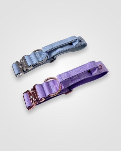 Collier tactique 1.5po avec poignée - Lilas (mauve)
