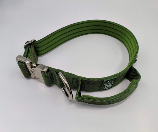 Collier tactique 1.5po avec poignée - Vert Cactus