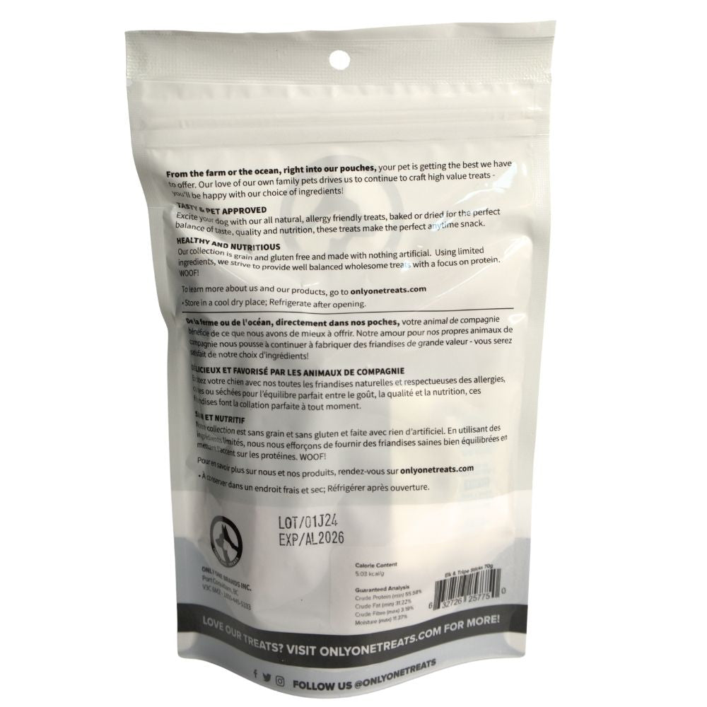 Bâtonnets de panses de Wapiti et de boeuf - 70g