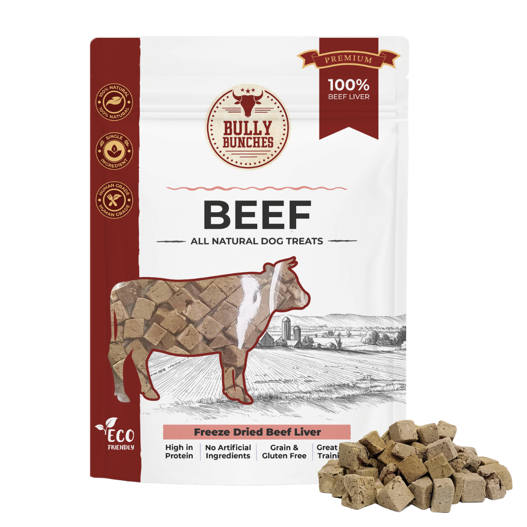 Gâteries déshydratées - Foie de boeuf - 100g / 3.5oz