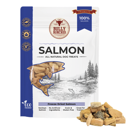 Gâteries déshydratées à froid - Saumon - 100g / 3.5oz