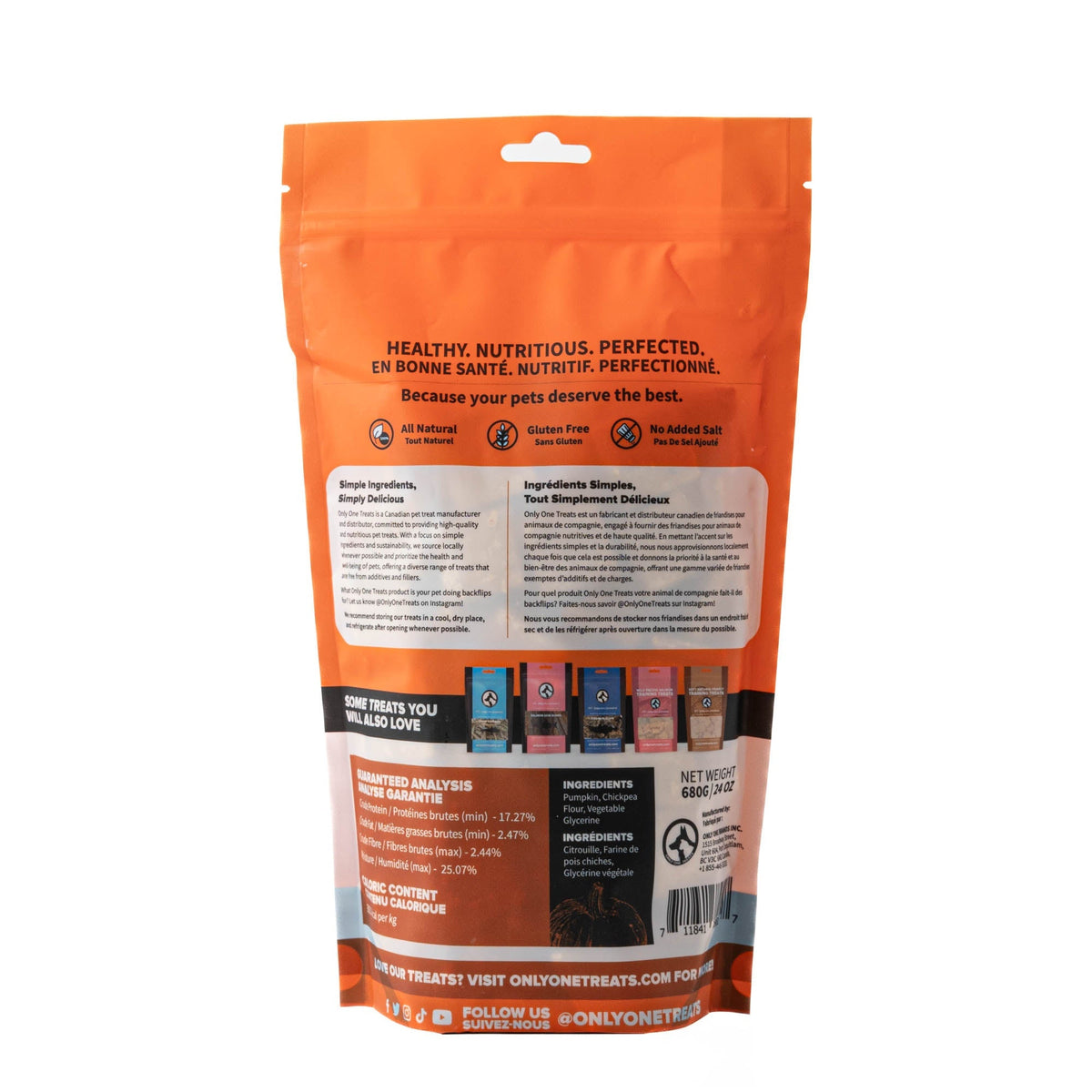 Gâteries d'entrainement - Citrouille fraîche et moelleuse - 680g