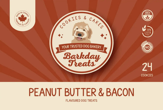 Biscuits pour chiens - Beurre d'arachides et bacon 🥜🥓🐾