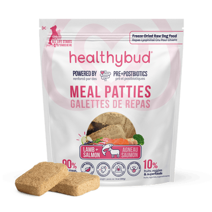 Repas pour chien - Pâtés de saumon et agneau