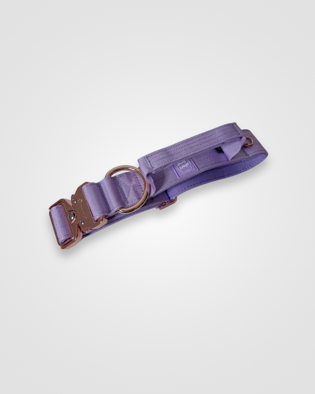 Collier tactique 1.5po avec poignée - Lilas (mauve)